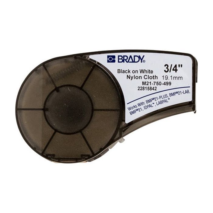 Стрічка для принтера етикеток Brady M21-750-499, nylon, 19.05mm/4.87m, Black on White (M21-750-499)