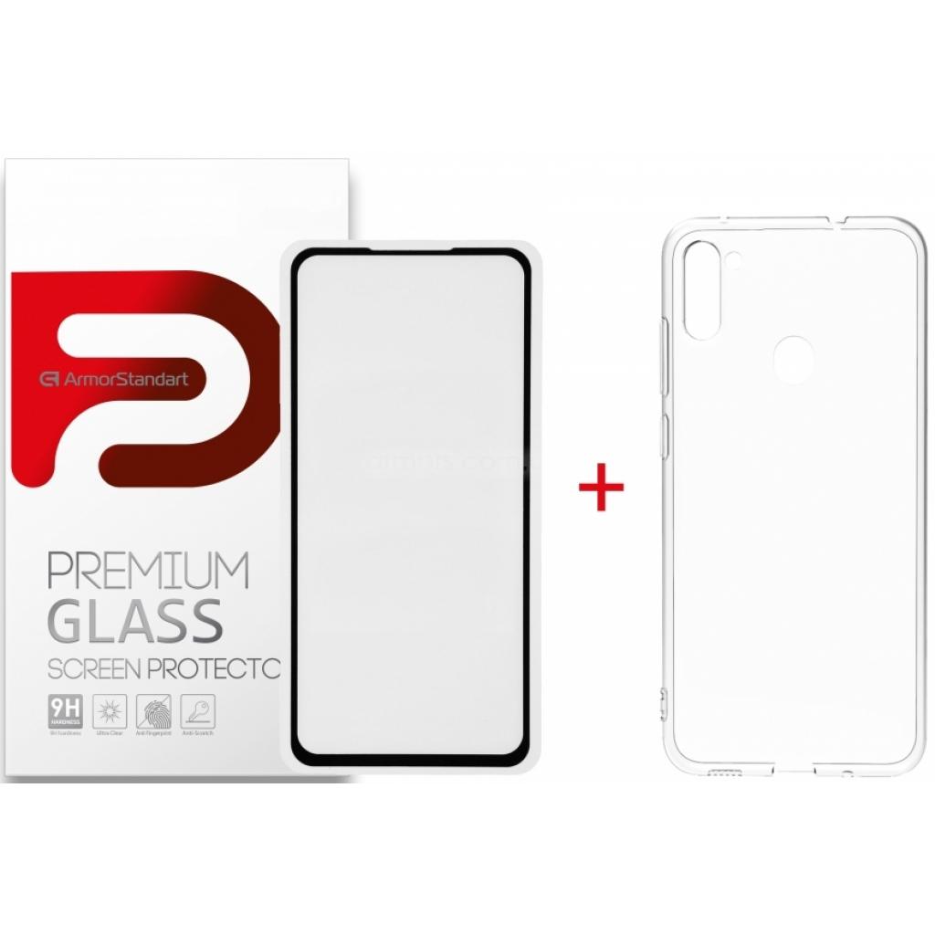 Чехол для мобильного телефона Armorstandart Samsung A11/M11 Air Series Panel + Full Glue Glass (ARM58046)