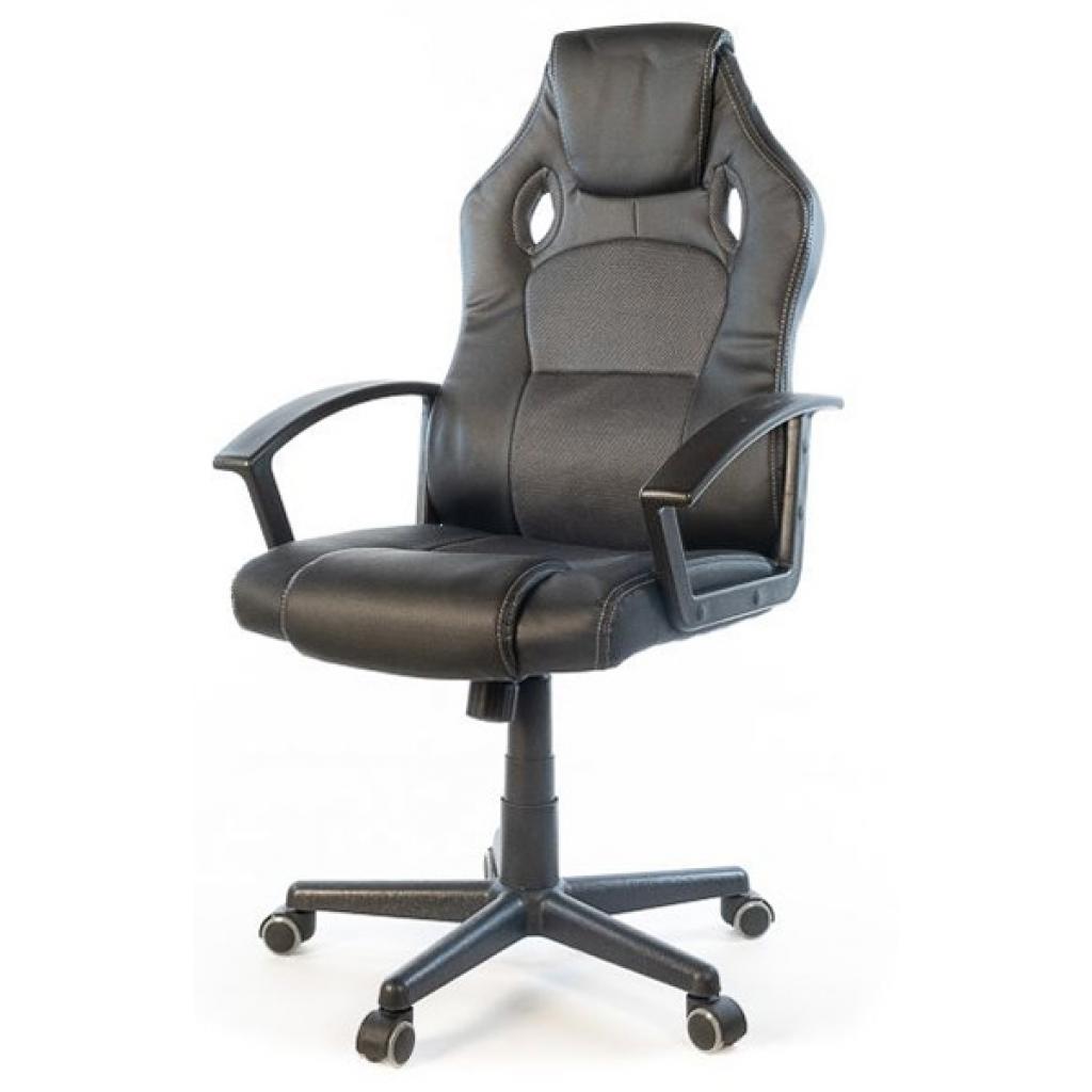 Офисное кресло Аклас Анхель PL TILT чёрно-оренжевый (20994)