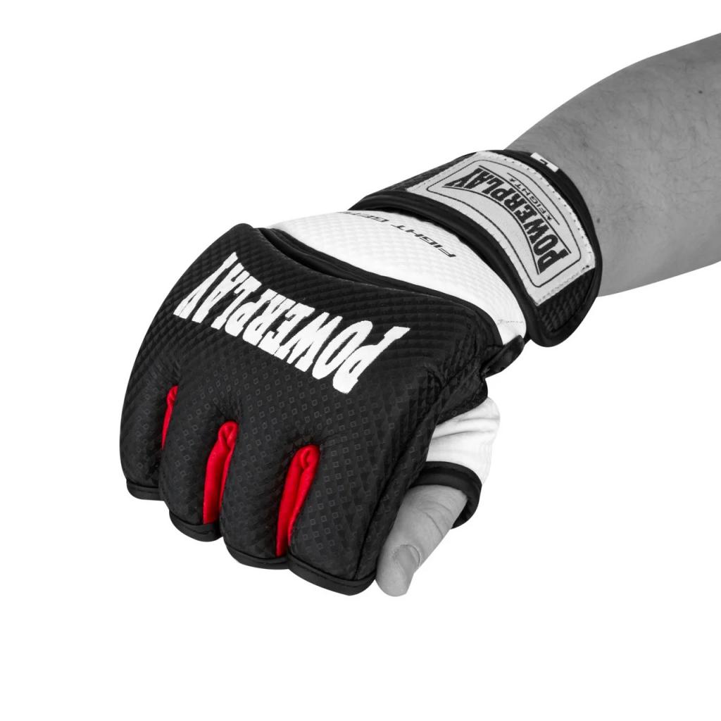 Перчатки для MMA PowerPlay 3075 L Black/White (PP_3075_L_Bl/White) изображение 5