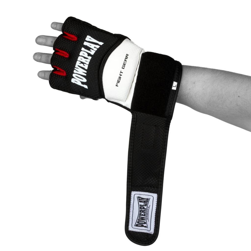 Рукавички для MMA PowerPlay 3075 L Black/White (PP_3075_L_Bl/White) зображення 6