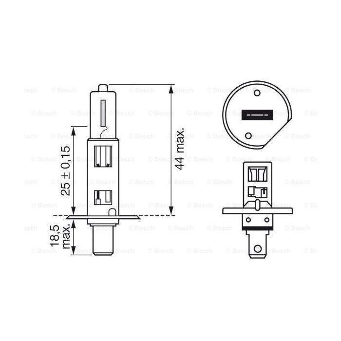 Автолампа Bosch галогенова 55W (1 987 302 801) изображение 5