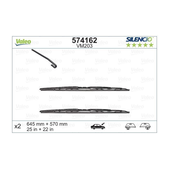 Щетка стеклоочистителя Valeo 574162