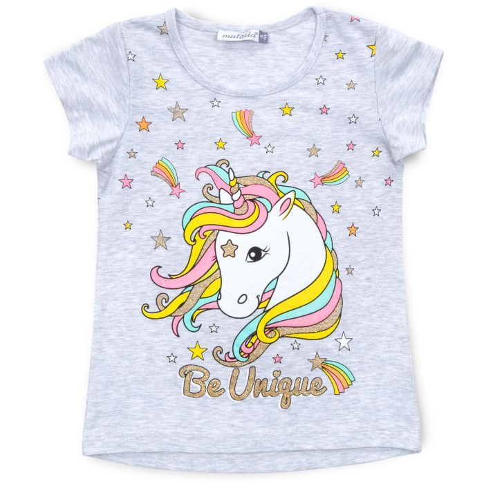 Піжама дитяча Matilda з єдинорогом (12269-3-116G-gray) зображення 2
