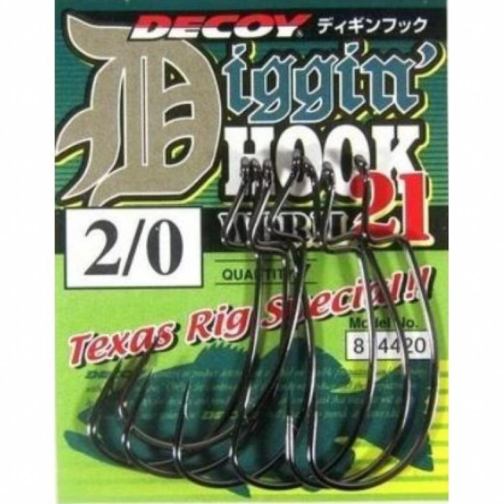 Крючок Decoy Worm21 Digging Hook 4/0 (5 шт/уп) (1562.02.54)