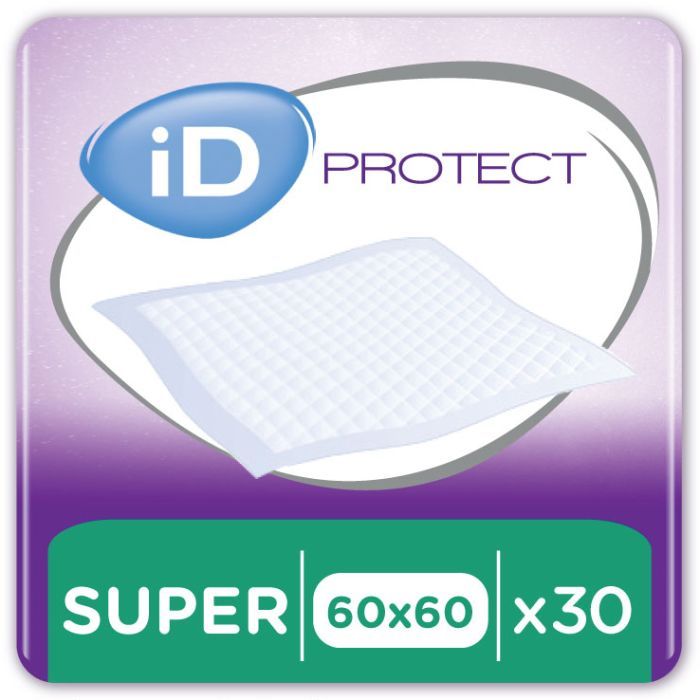 Пелюшки для малюків ID Proteсt Super 60 x 60 см. 30 шт. (5414874004012_5411416047902)