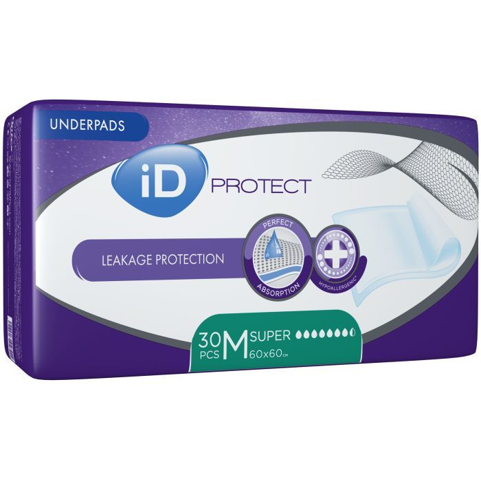 Пелюшки для малюків ID Proteсt Super 60 x 60 см. 30 шт. (5414874004012_5411416047902) зображення 2