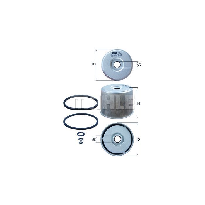 Фильтр топливный Mahle KX23D