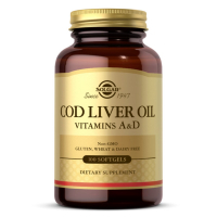 Фото - Вітаміни й мінерали SOLGAR Вітамін  Вітаміни A і D з печінки норвезької тріски, Cod Liver Oil & 