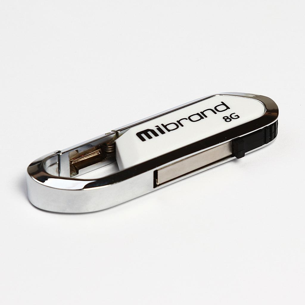 USB флеш накопитель Mibrand 16GB Aligator White USB 2.0 (MI2.0/AL16U7W)