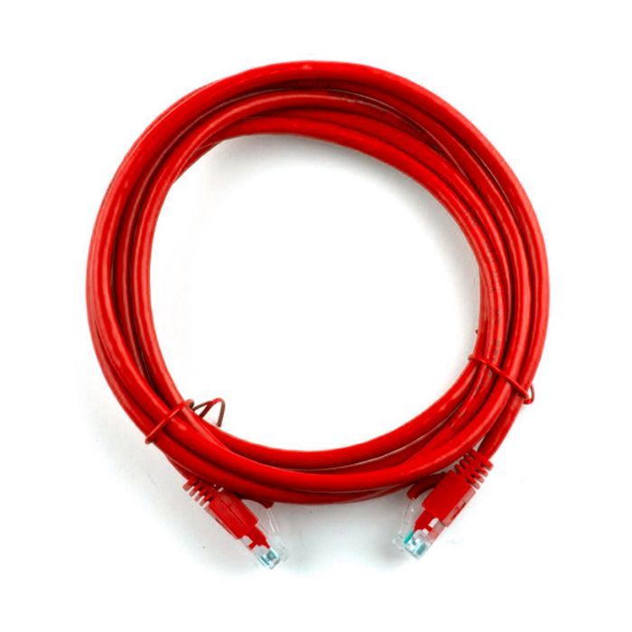 Патч-корд 1.5м, RJ-45, Cat.5e, CU, медь, красный Ritar (PCR-CU/1.5Rd / 04272)