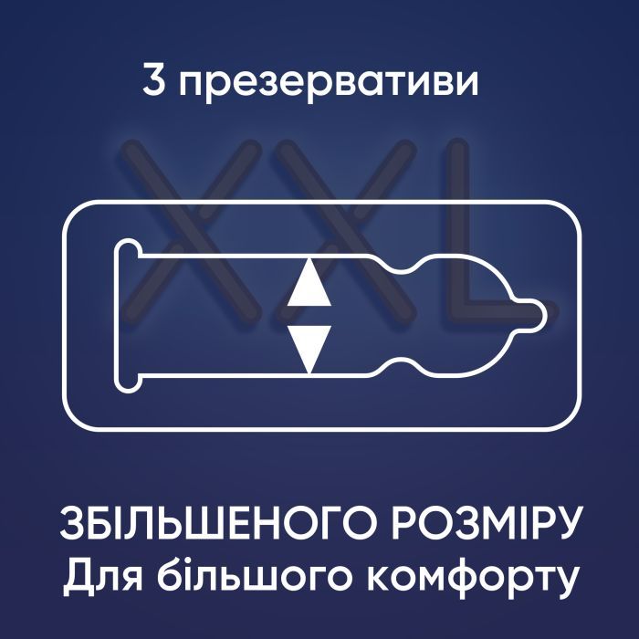 Презервативы Contex Extra Large увеличенного размера с силиконовой смазкой 12 шт (5060040302231) изображение 2