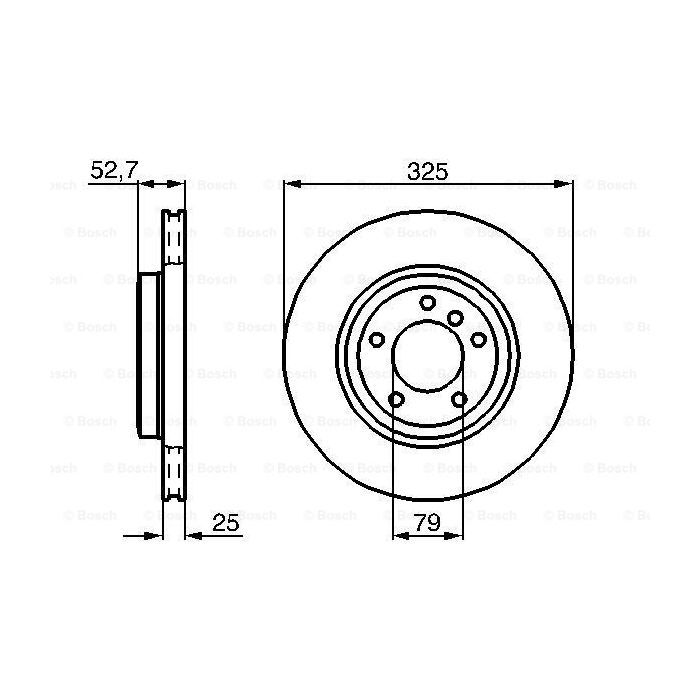 Гальмівний диск Bosch 0 986 478 012 зображення 5