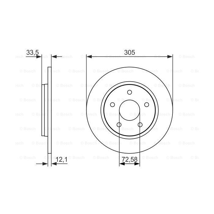 Тормозной диск Bosch 0 986 479 050 изображение 5