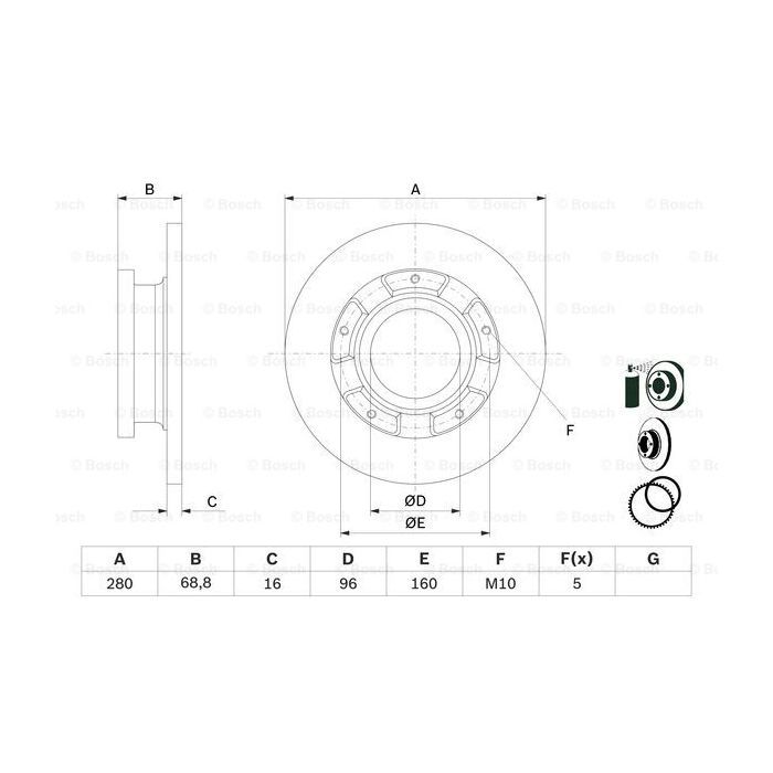 Гальмівний диск Bosch 0 986 479 401 зображення 5