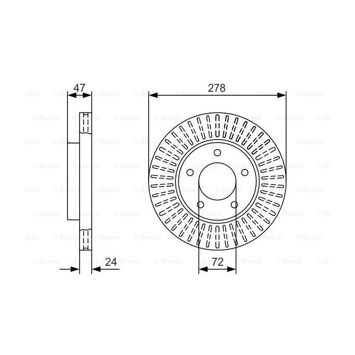 Тормозной диск Bosch 0 986 479 A52