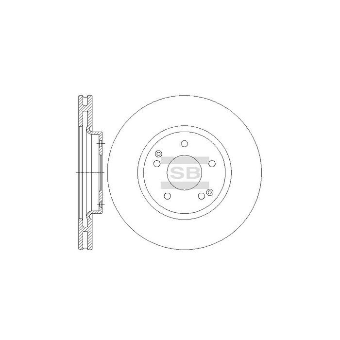 Гальмівний диск HI-Q SD3042