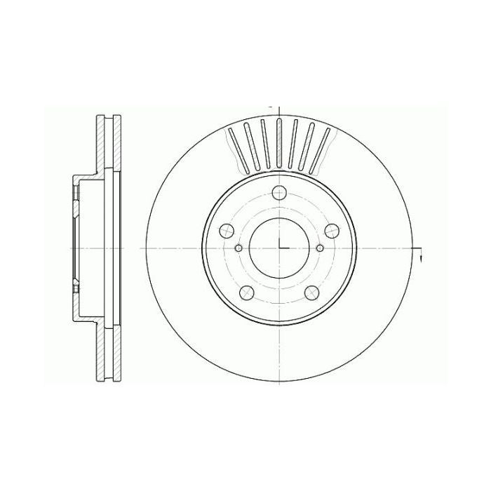 Тормозной диск REMSA 6640.10