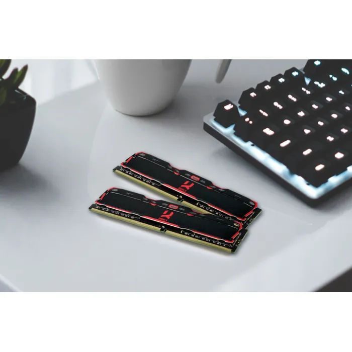 Модуль памяти для компьютера DDR4 32GB (2x16GB) 3200 MHz IRDM Black Goodram (IR-X3200D464L16A/32GDC) изображение 3
