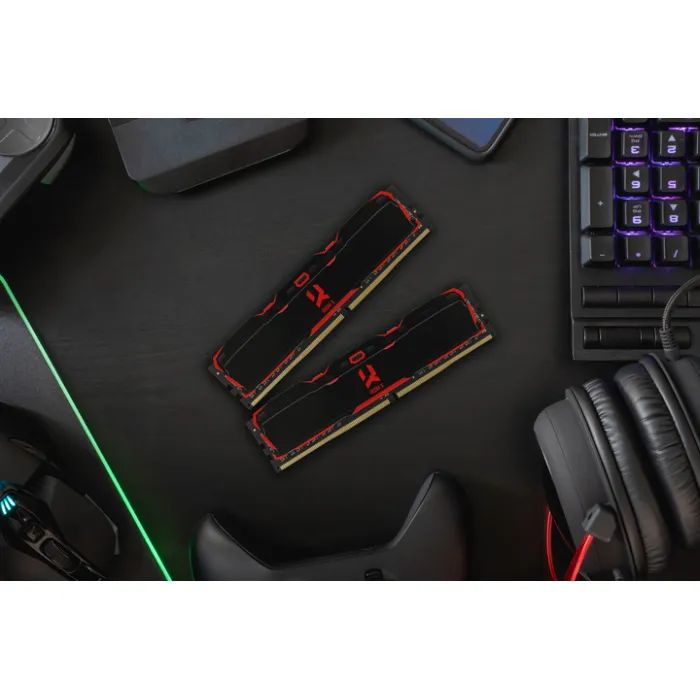 Модуль памяти для компьютера DDR4 32GB (2x16GB) 3200 MHz IRDM Black Goodram (IR-X3200D464L16A/32GDC) изображение 4