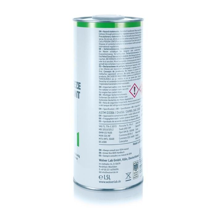 Антифриз Wolver WG11 зелен. 1,5л (4260360944222) изображение 2