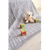 Плед Прованс Soft коси Сірий 90x130 см (11695)