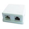 Компьютерная розетка Cablexpert RJ45x2 FTP, cat.5e (NCAC-HS-SMB2)