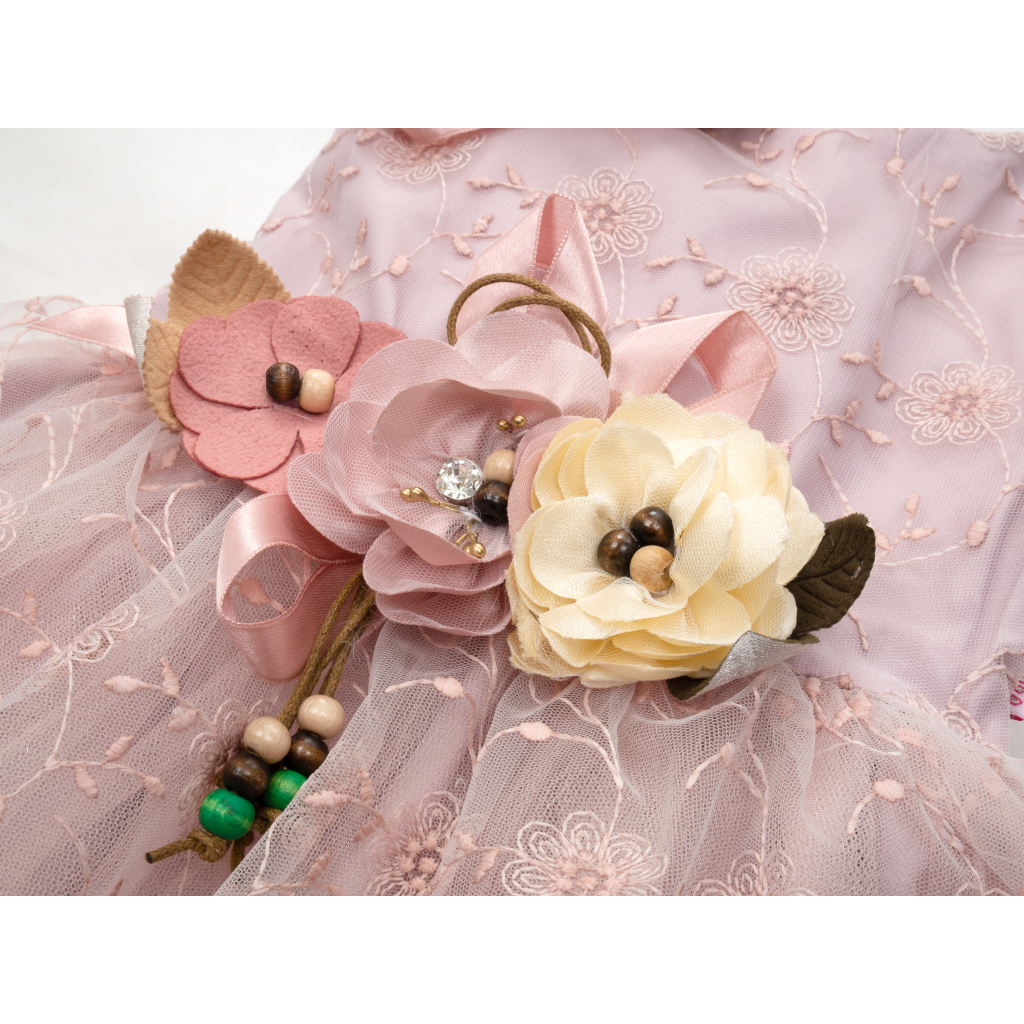 Платье Tivido праздничное с украшением (2135-92G-pink) изображение 3