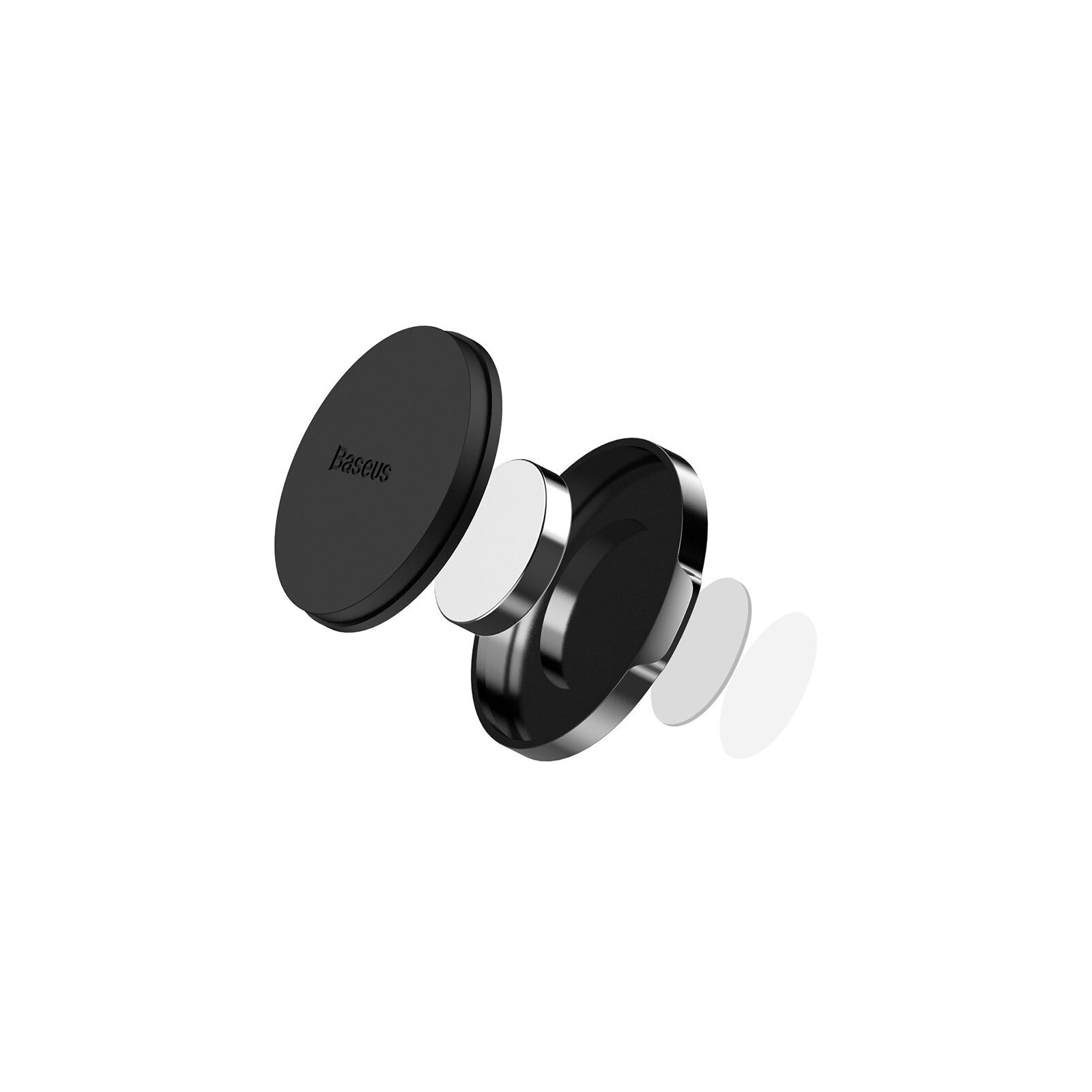 Універсальний автотримач Baseus Small ears series Magnetic suction bracket (Flat type) black (SUER-C01) зображення 5