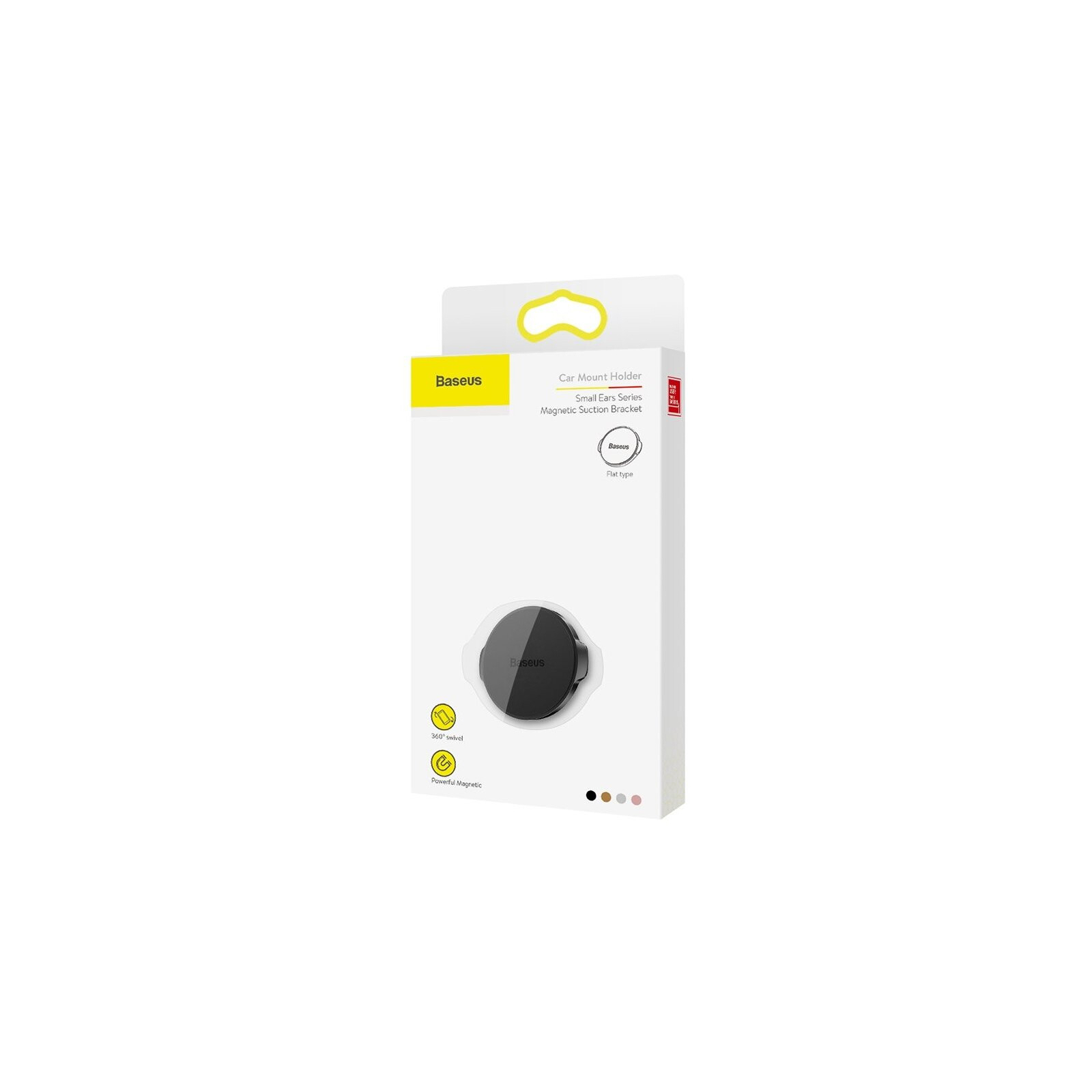 Универсальный автодержатель Baseus Small ears series Magnetic suction bracket (Flat type) black (SUER-C01) изображение 6
