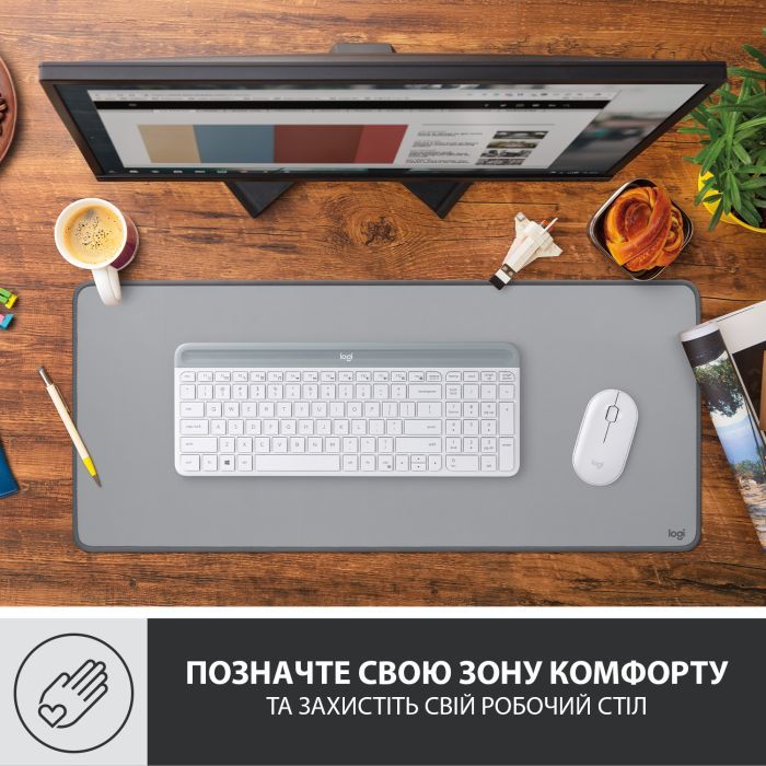 Коврик для мышки Logitech Desk Mat Studio Series Darker Rose (956-000053) изображение 2