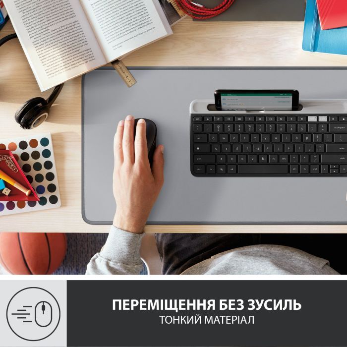 Коврик для мышки Logitech Desk Mat Studio Series Darker Rose (956-000053) изображение 5
