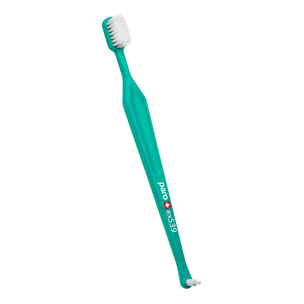 Зубная щетка Paro Swiss exS39 в полиэтиленовой упаковке Ультрамягкая Салатовая (7610458097143-light-green)