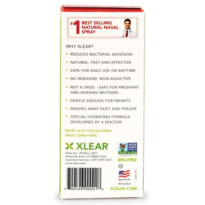 Минералы Xlear Натуральный солевой назальный спрей с ксилитом 22 мл (700596100015) изображение 5