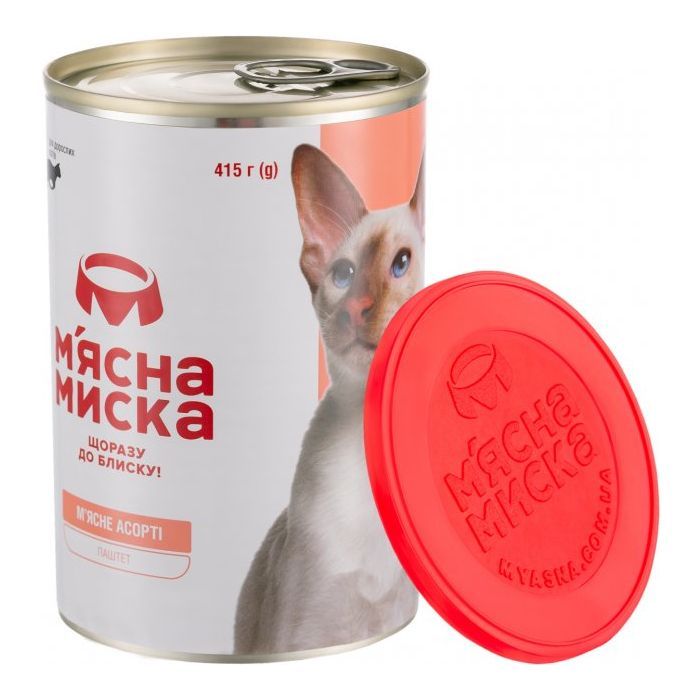 Паштет для котів М'ясна Миска асорті 415 г (4820255190273) зображення 3