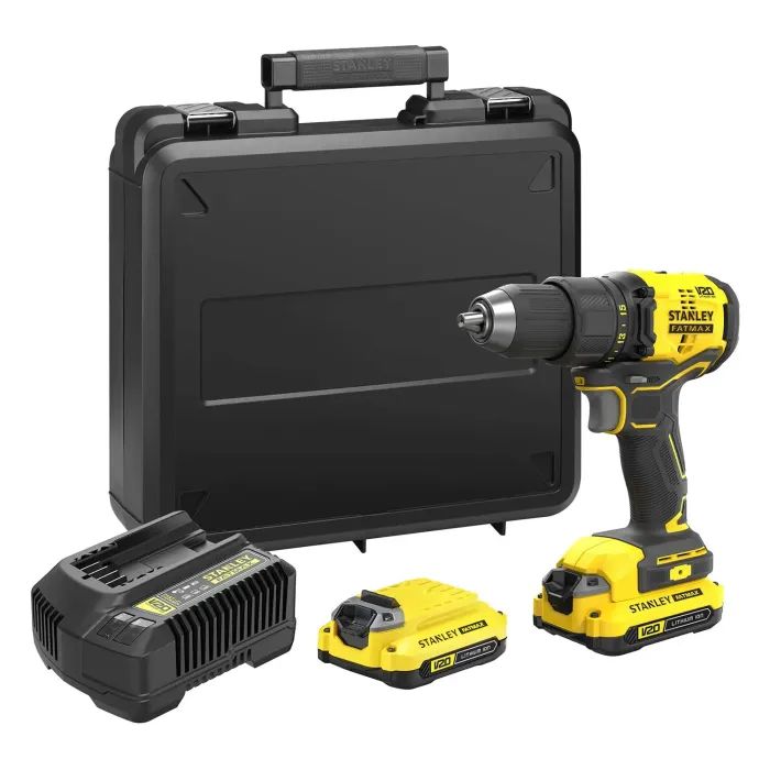 Шуруповерт Stanley FatMax, Li-lon 18 В, 60 Нм, 2 АКБ + ЗУ, кейс (SFMCD710D2K) изображение 2