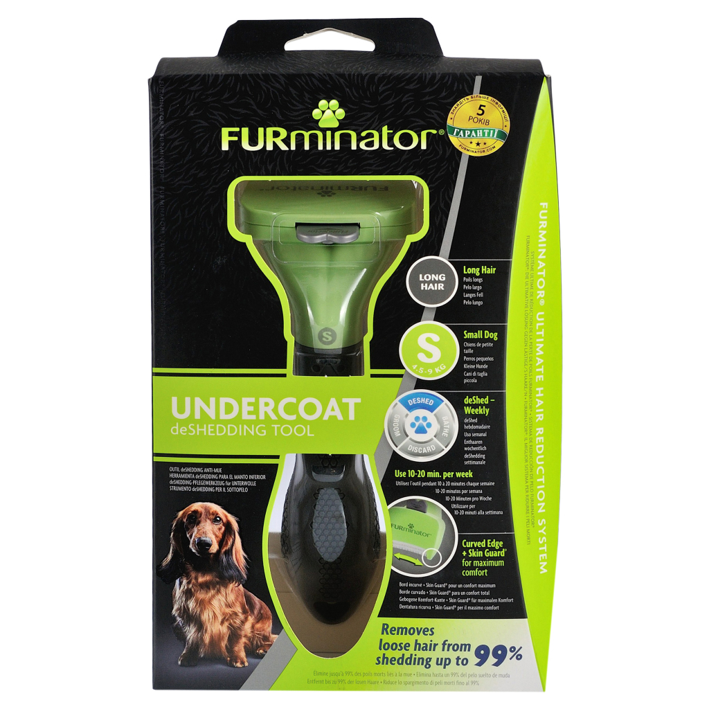 Фурминатор для животных FURminator для собак с длинной шерстью размер S (4048422141037) изображение 2