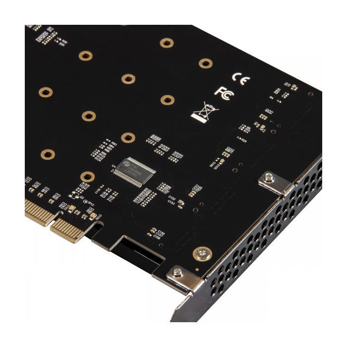 Плата расширения Frime PCI-E-4хM.2, PLX8747 (ECF-PCIEtoSSD013) изображение 4