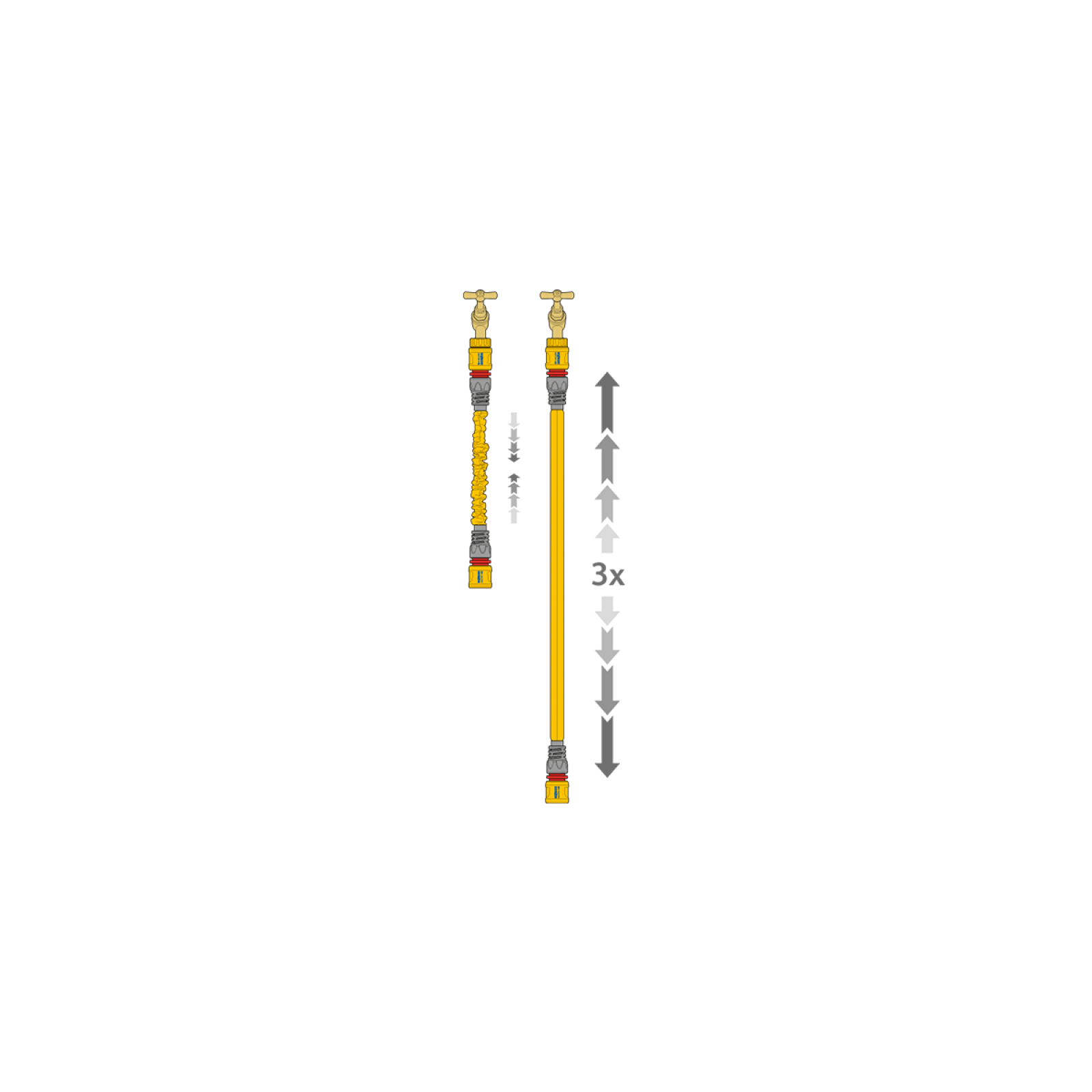 Поливочный шланг HoZelock 15м растяжной Superhoze + коннекторы (7061) изображение 4