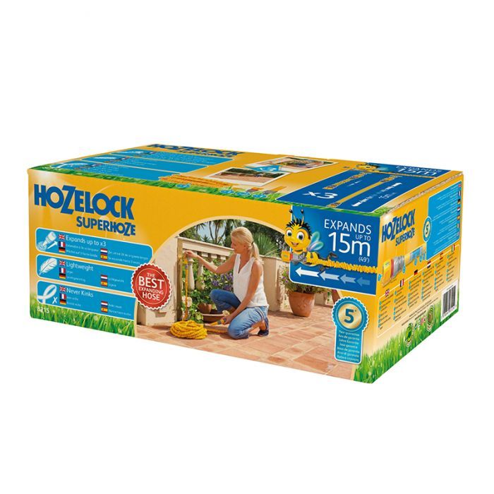 Поливочный шланг HoZelock 15м растяжной Superhoze + коннекторы (7061) изображение 8