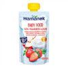 Детское пюре Hamanek Яблоко Клубника Сыр, 120 г (8595139783952)