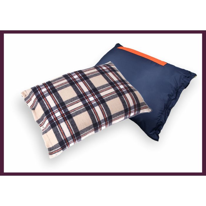 Плед Home Line 4 в 1 клетка оранжевая 140х190см (143616) изображение 2