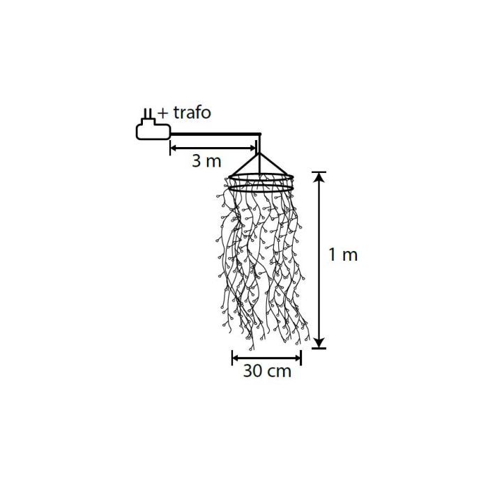 Гирлянда Luca Lighting подвесная Канделябр 1х0,3м белый (8720362026808) изображение 8