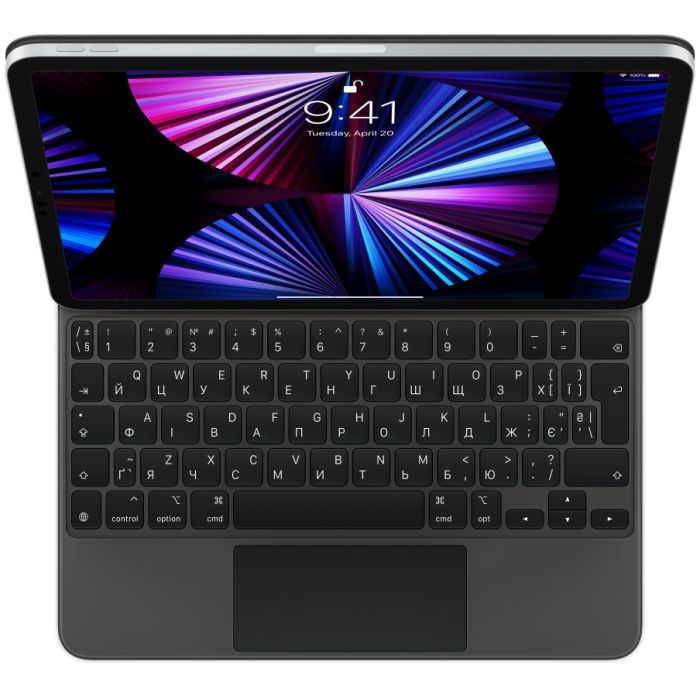 Чехол для планшета Apple iPad Magic Keyboard Air(Gen4)/Pro11"(Gen1-4) Ukr Black (MXQT2UA/A)