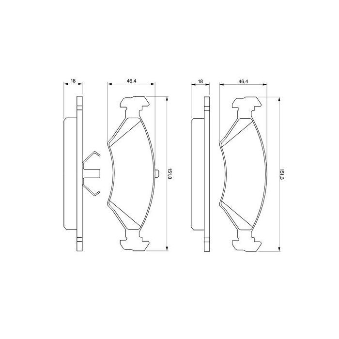 Гальмівні колодки Bosch 0 986 466 402