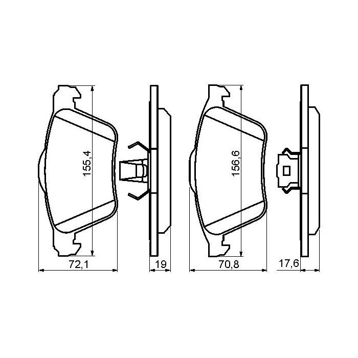 Гальмівні колодки Bosch 0 986 494 158 зображення 2