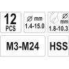 Екстрактор Yato YT-0591 набір 12шт (YT-0591) зображення 5