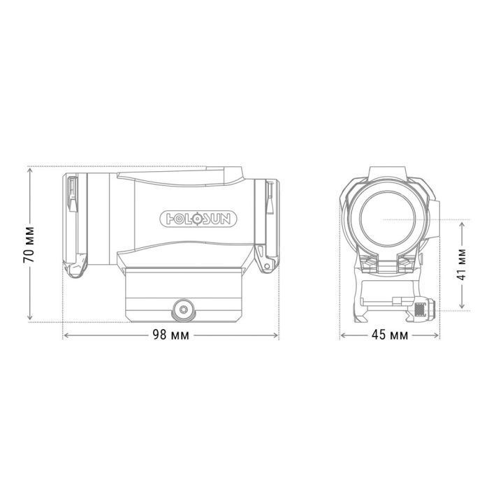 Коллиматорный прицел Holosun HE530C-GR (747011) изображение 6