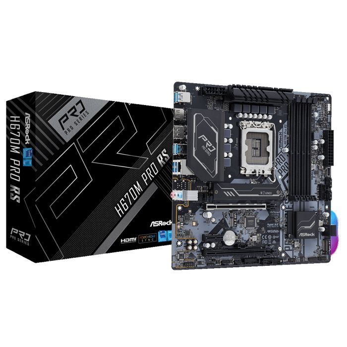Материнская плата ASRock H670M PRO RS изображение 2