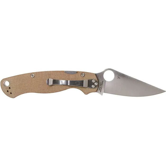 Ніж Spyderco Para Military 2 Brown Micarta CPM Cru-Wear (C81MPCW2) зображення 2